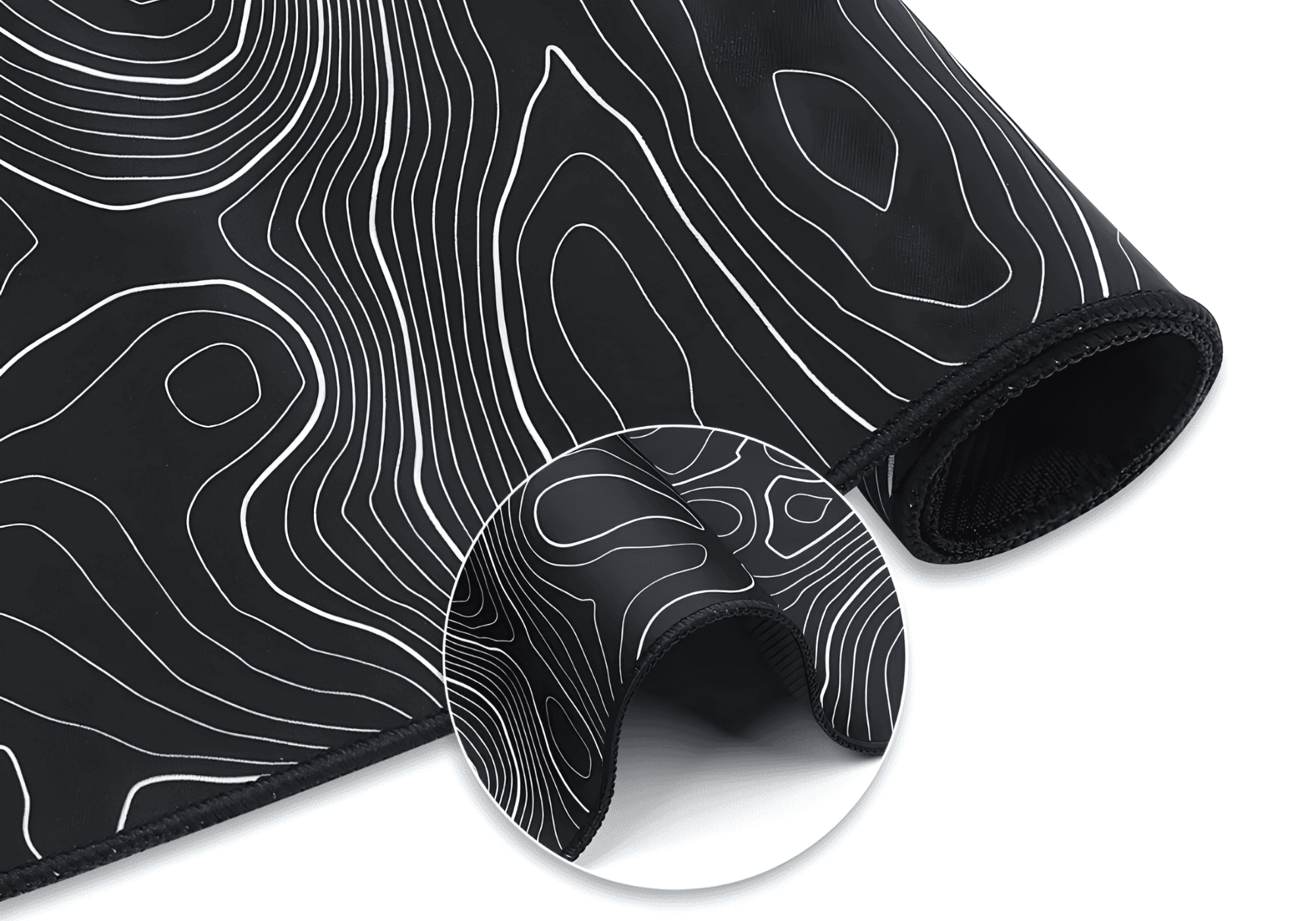 Tapis de souris ergonomique avec coutures renforcées, surface antidérapante et finition premium pour un confort et une durabilité accrus.