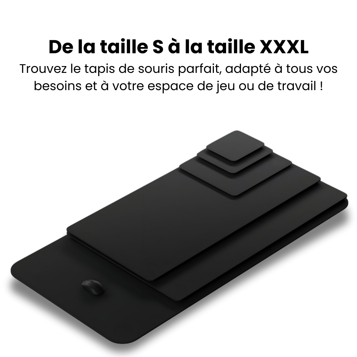 Glide storm les tailles des tapis de souris